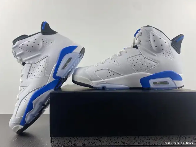 Cheap Husky Jordan Sport (2014) Air 6 Blue Retro 384664-107 0409